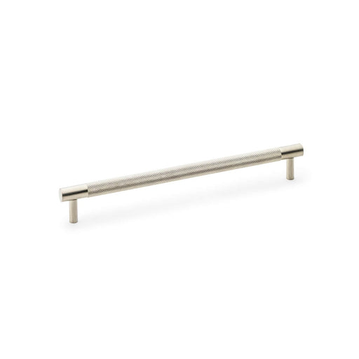 AW - Brunel Knurled T-Bar Cupboard Handle - Satin Nickel - Centres 224mm