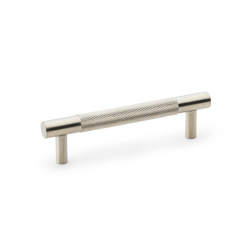 AW - Brunel Knurled T-Bar Cupboard Handle - Satin Nickel - Centres 96mm
