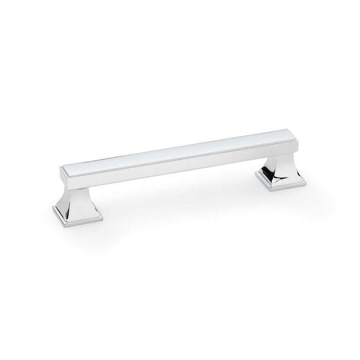 AW - Jesper Square Cabinet Pull Handle - Polished Chrome - Centres 128mm