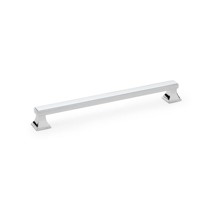 AW - Jesper Square Cabinet Pull Handle - Polished Chrome - Centres 224mm