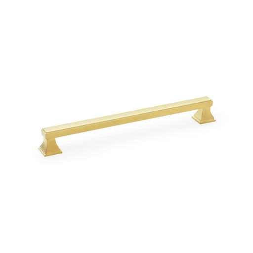 AW - Jesper Square Cabinet Pull Handle - Satin Brass PVD - Centres 224mm