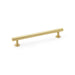 AW Round T-Bar Cabinet Pull Handle - Satin Brass - 160mm