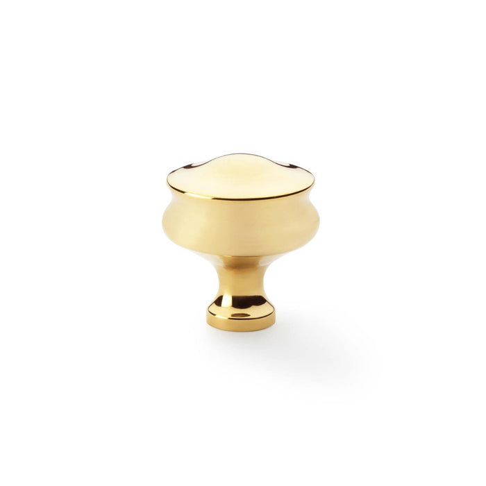 AW - Harris Cupboard Knob - Unlacquered Brass