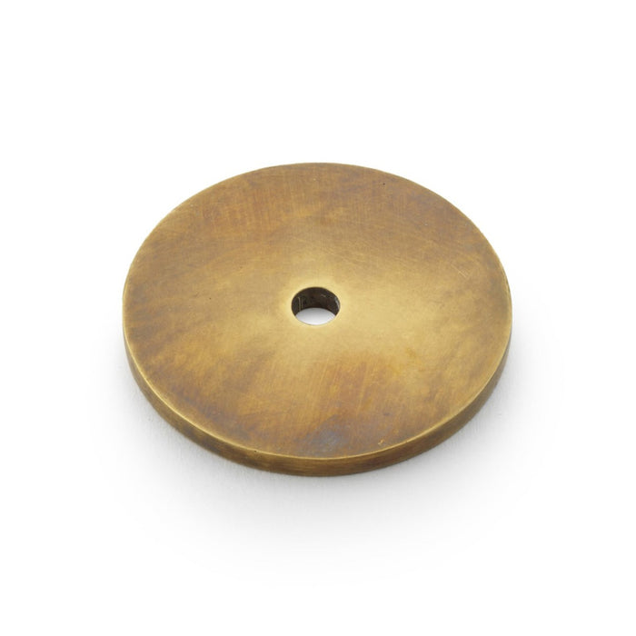 AW - Circular Backplate - Burnished Brass - Diameter 40mm