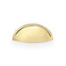 AW QUIESLADE CUP PULL 57MM C/C POLISHED BRASS